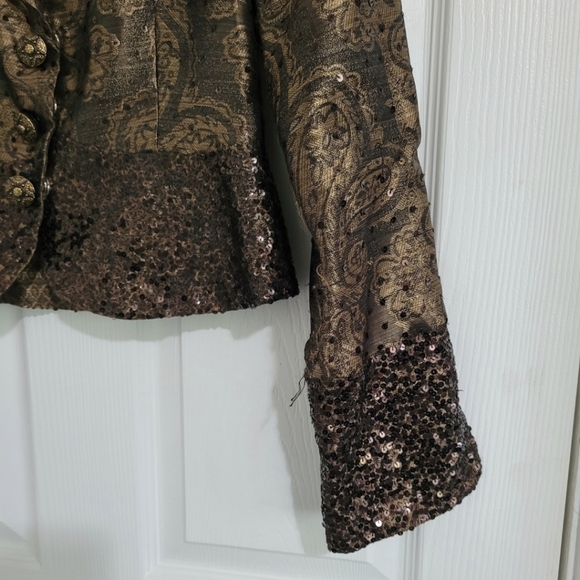 Baisers Rouge Elegant Blazer Jacket Women's Size S(6) Formal Decorative - Picture 12 of 16